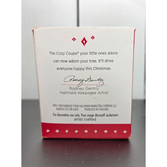 Hallmark 2015 Little Tikes Cozy Coupe Christmas Tree Keepsake Ornament NOS - Picture 10 of 11